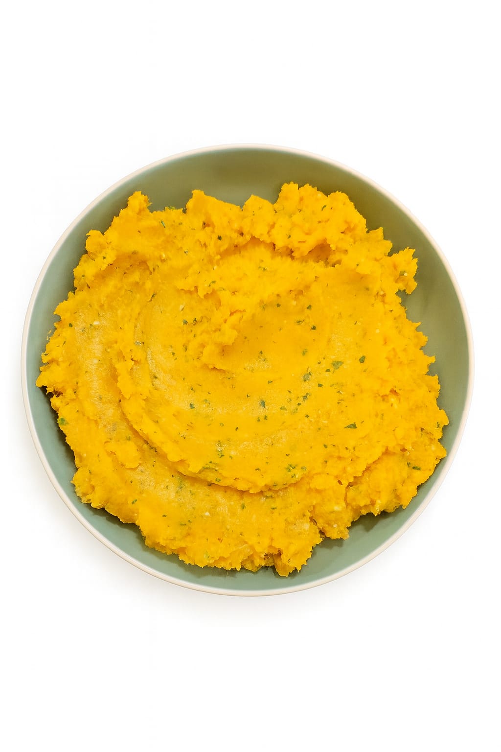 Purée de patate douce à la noisette servie en accompagnement