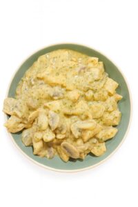 Émincé de poulet aux champignons & sauce skyr légère