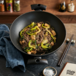 Pak choï rôti nouilles soba