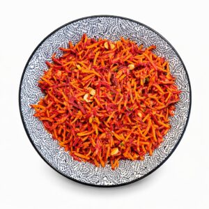 Recette de salade de carottes violettes aux noisettes