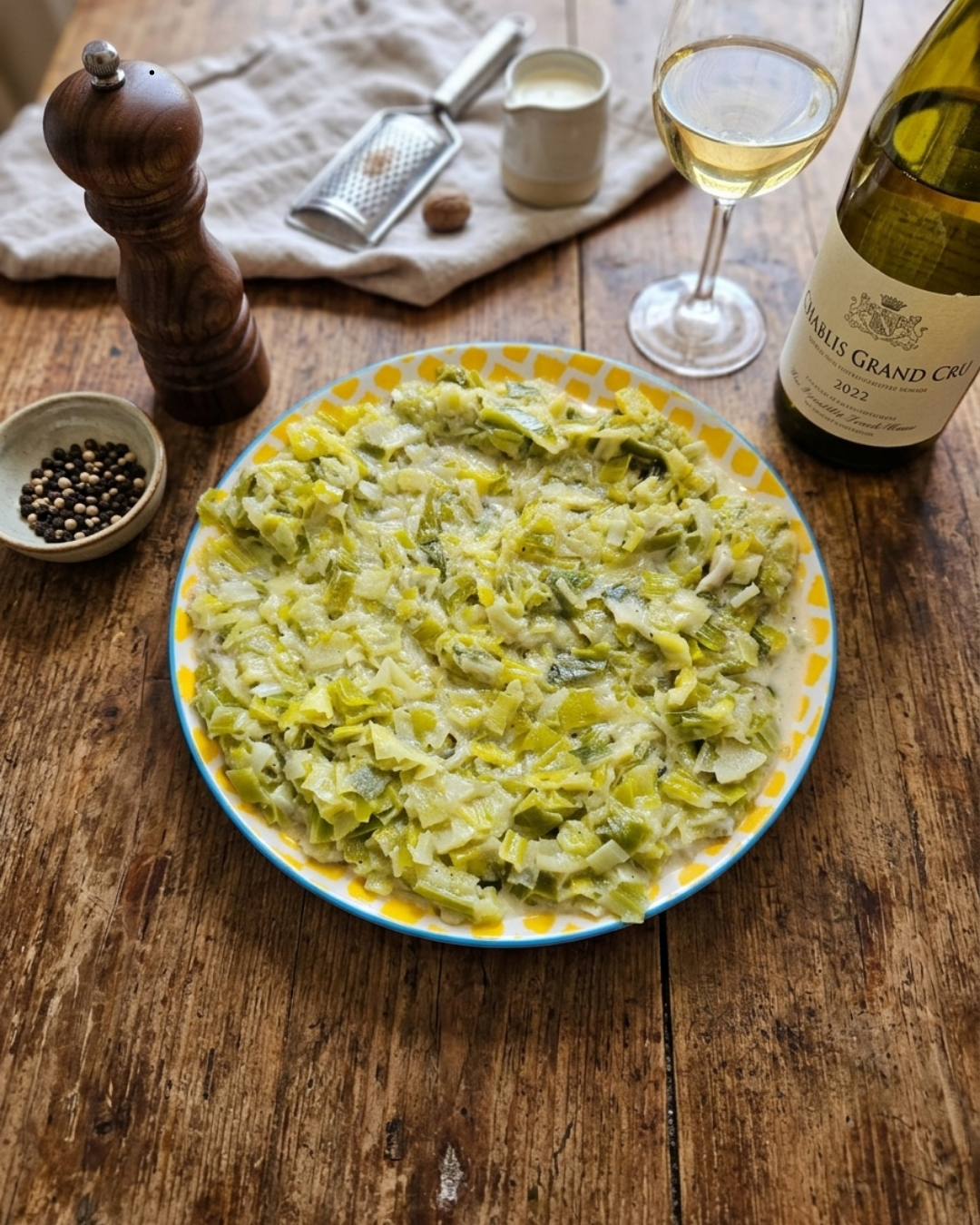 Fondue de poireaux crémeuse