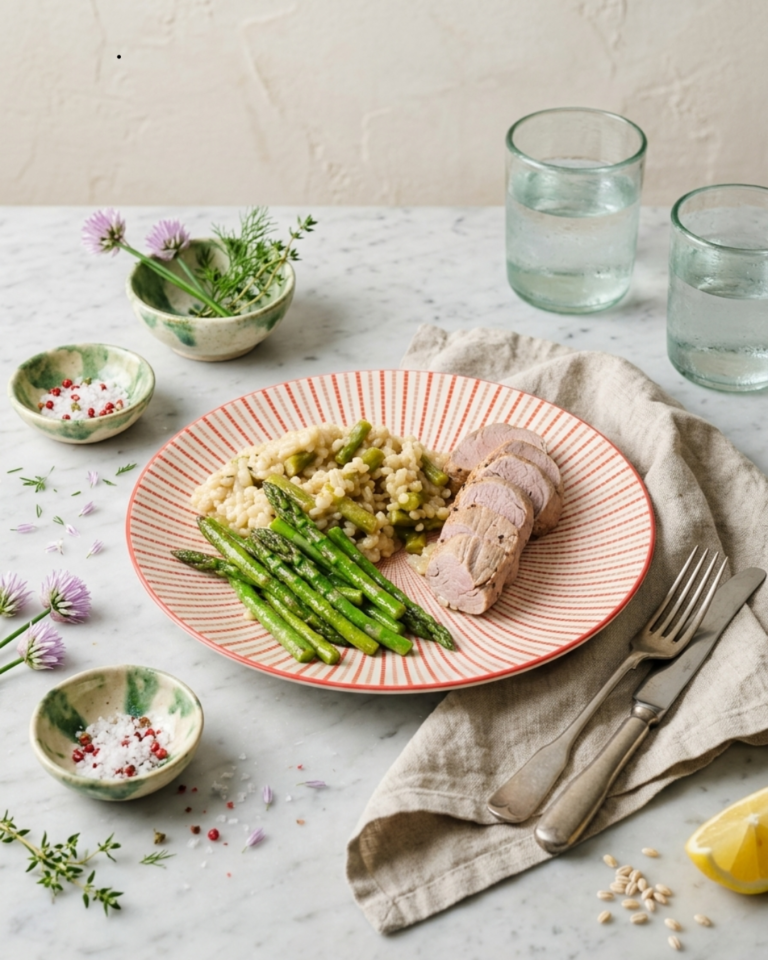 Orzotto en fleurs, mignon en douceur.