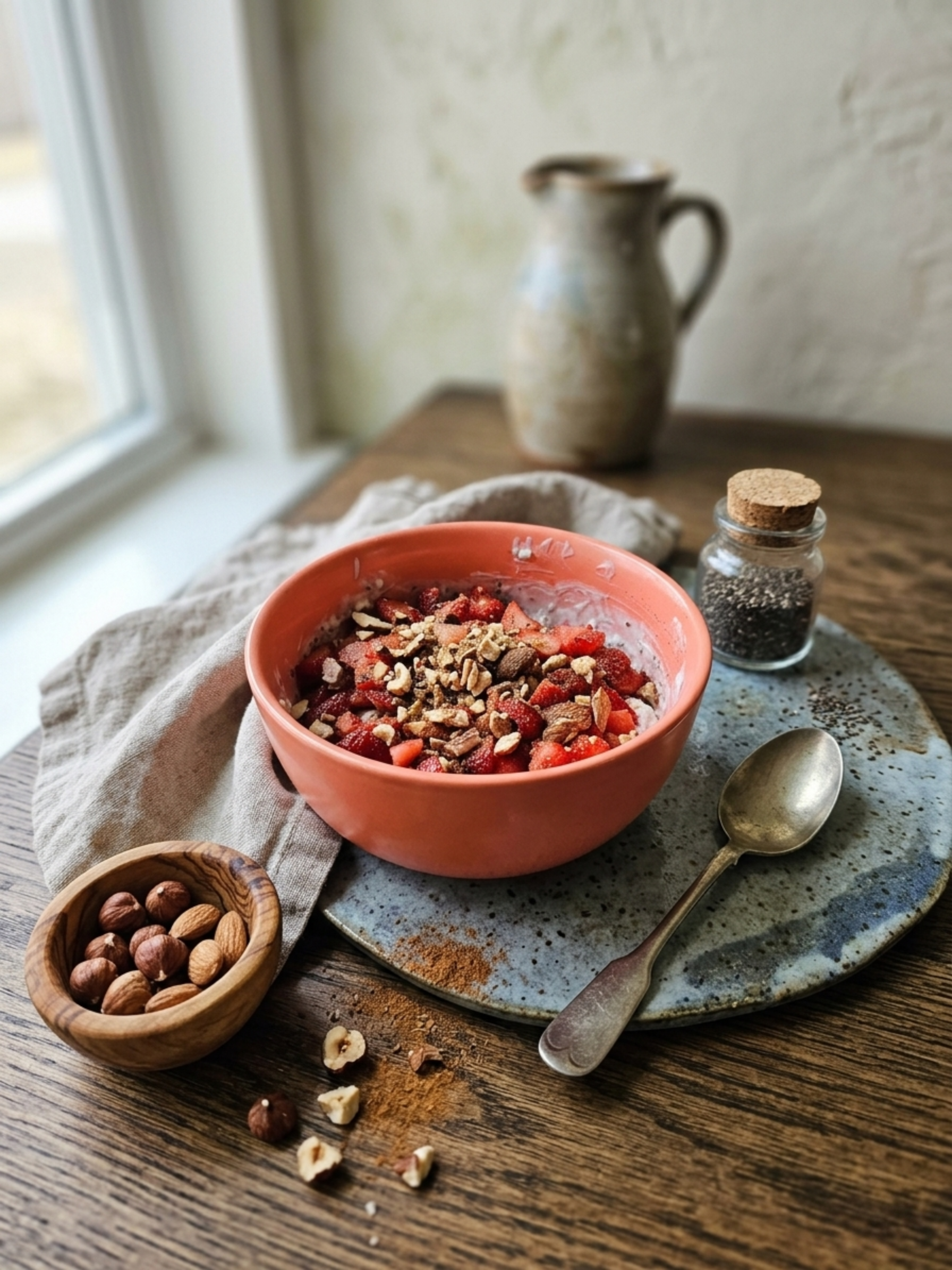 kefir bircher fruits secs
