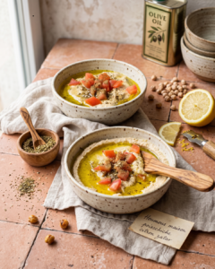 Velours de houmous, parfum de zaatar