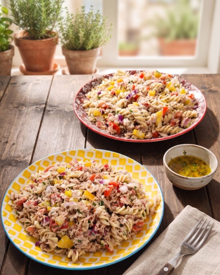 Salade de Thon, Pâtes Complètes & Poivrons